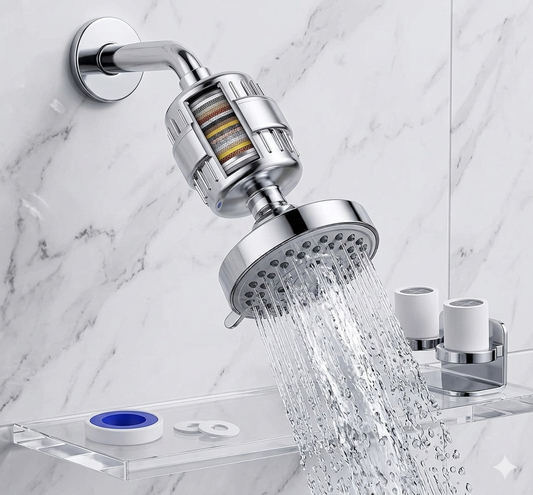 Ancool Hard Water Filter for Bathroom Taps & Showers (15-Stage Purification)